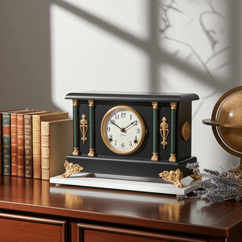 Antique Sessions Battery Mantel Clock | Adelaide Clocks