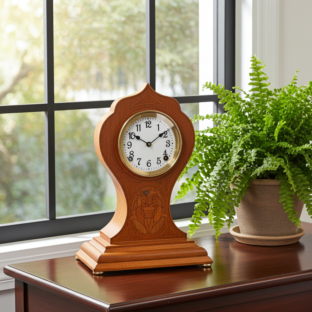 Antique Oak Wood Sessions Twin Bell Chime Mantel Clock | Adelaide Clocks