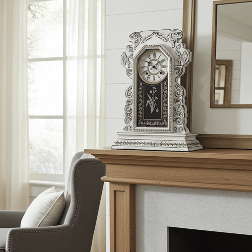 Antique Ansonia Kitchen Quartz Battery Mantel Clock | Adelaide Clocks