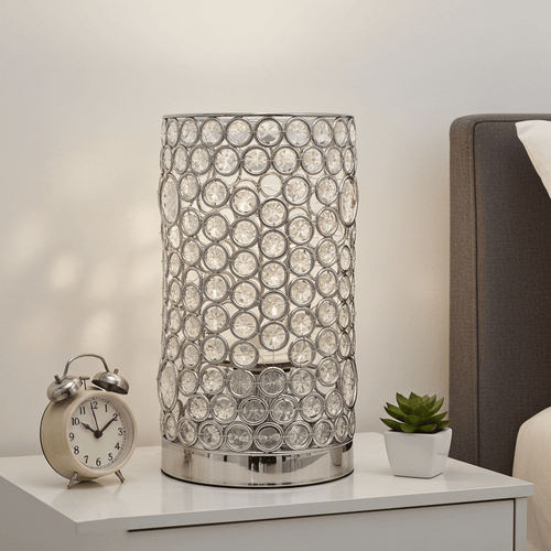 Modern Mercator Elle Crystal Desk Table Lamp | Adelaide Clocks