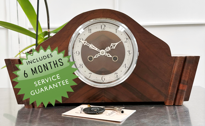 Vintage Enfield Hammer on Coil Chime Mantel Clock | Adelaide Clocks