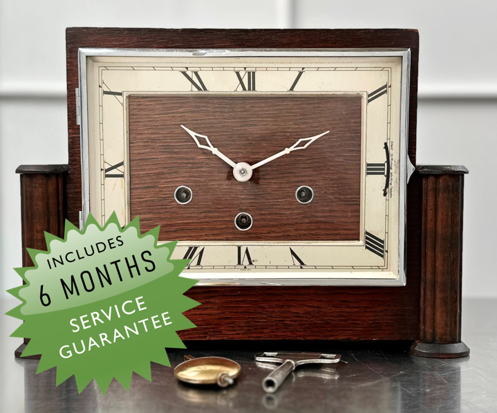 Vintage Art Deco Kienzle West, Whitt & St Mich Chime Mantel Clock | Adelaide Clocks