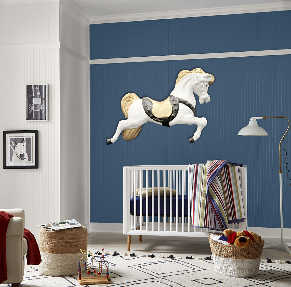 Vintage Carnival Horse Wall Hanging Sculpture | Adelaide Clocks
