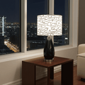 Modern Gloss Black Table Lamp | Adelaide Clocks