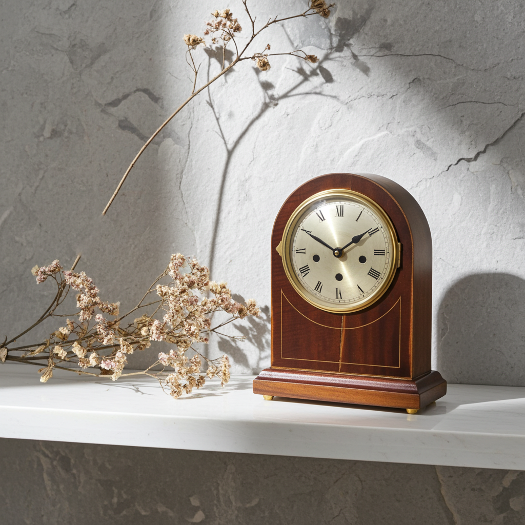 Antique Gustav Becker Cathedral Battery Mantel Clock | Adelaide Clocks