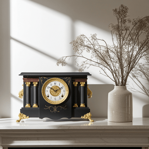  Antique GILBERT Quartz Battery Mantel Clock | Adelaide Clocks