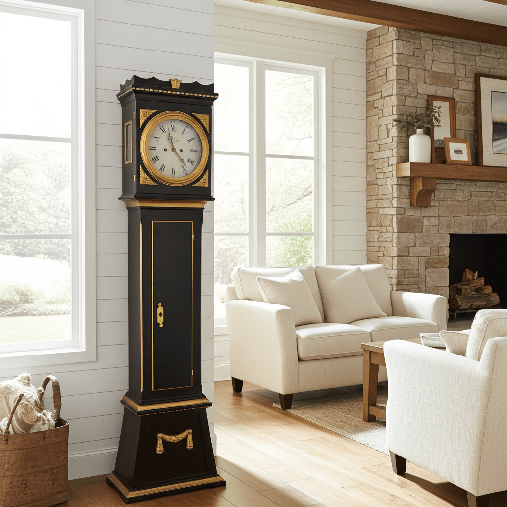 Antique J.P. Arboe Bell Chime Bornholm Grandfather Clock | Adelaide Clocks