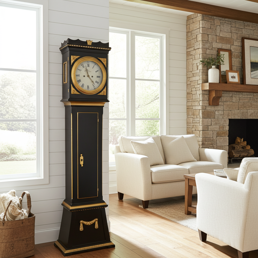 Antique J.P. Arboe Bell Chime Bornholm Grandfather Clock | Adelaide Clocks