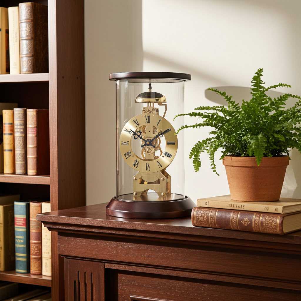 Vintage Skeleton Pendulum Bell Strike Mantel Clock | Adelaide Clocks