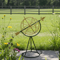 Vintage Cast Iron Astrolabe Globe Armillary Sphere with Arrow | Adelaide Clocks