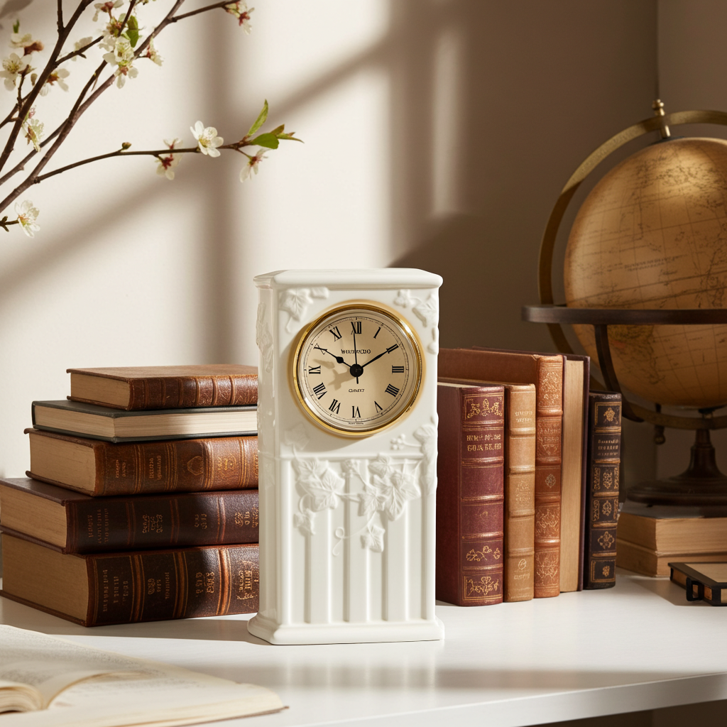 Vintage Wedgwood England Earthenware Mantel Clock | Adelaide Clocks