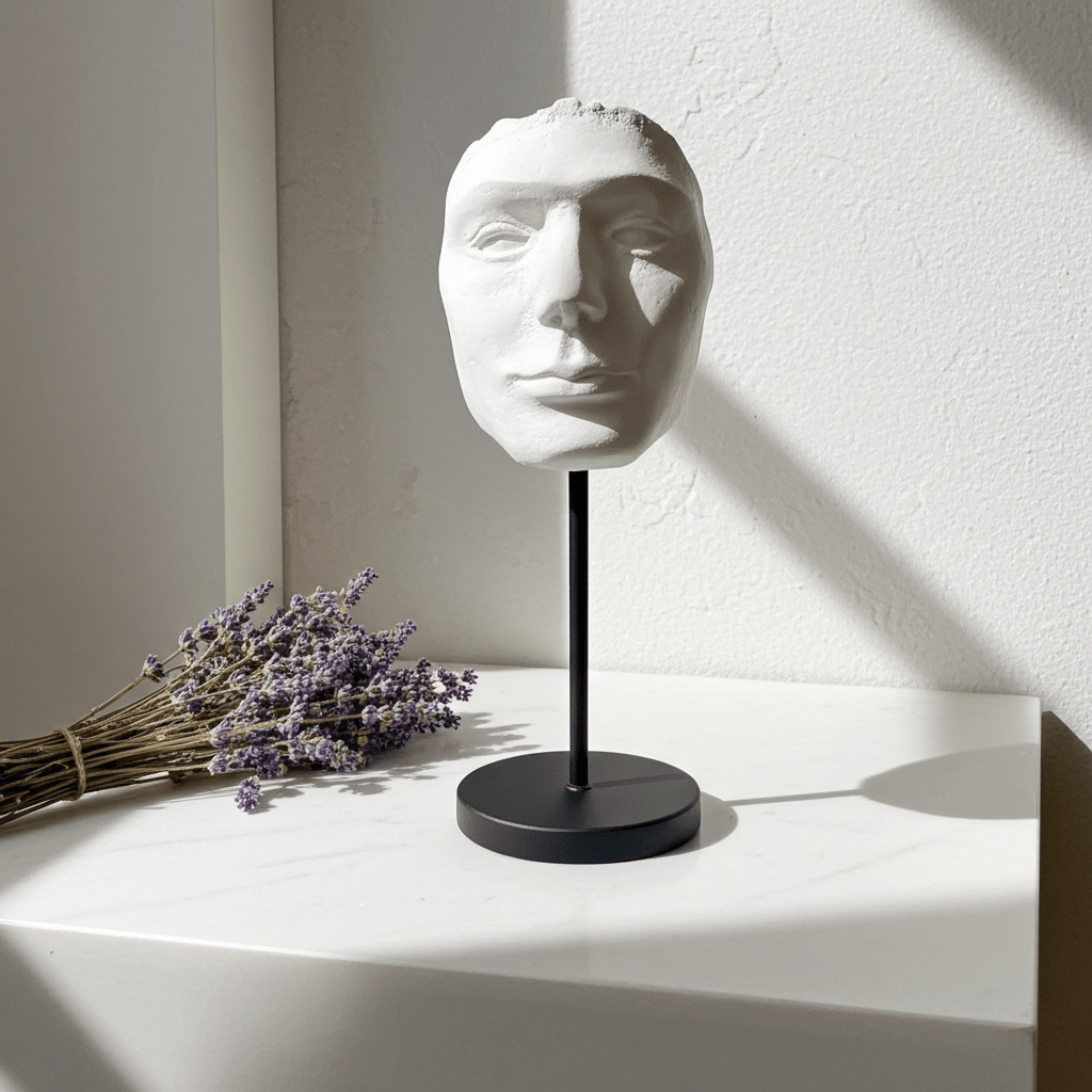 Abstract Mask Face Sculpture