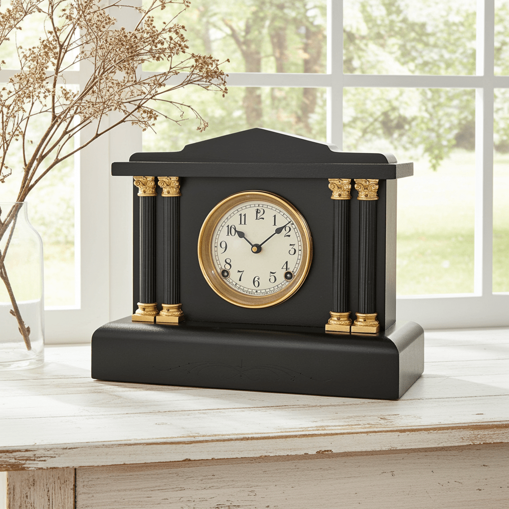 Antique Sessions USA Hammer Strike Mantel Clock | Adelaide Clocks