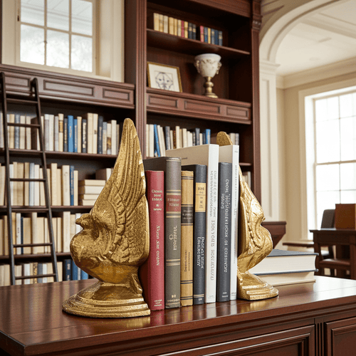 Vintage Original Birds Cast Iron DOVE Bookends | Adelaide Clocks