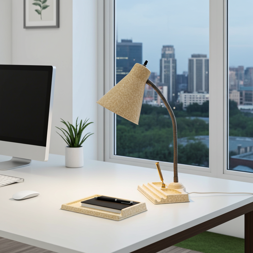 Vintage Art Deco Berko-lite Bakelite Table Desk Lamp | Adelaide Clocks