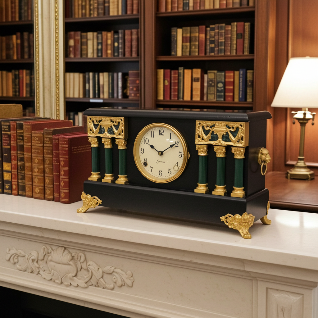 Antique Sessions Hammer Chime Mantel Clock | Adelaide Clocks