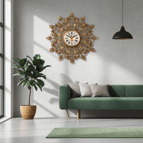 Vintage NEW HAVEN Starburst Ornate Wall Clock | Adelaide Clocks