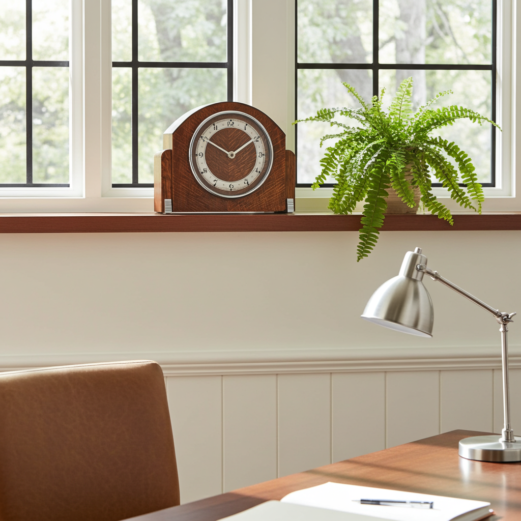 Vintage Bentima Art Deco Quartz Mantel Clock | Adelaide Clocks