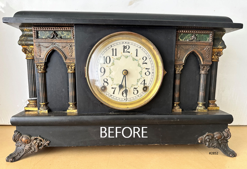 Antique Sessions Hammer Coil Strike Mantel Clock | Adelaide Clocks