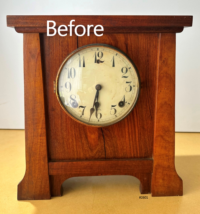  Antique GILBERT U.S.A Bell Chime and Hammer on Coil Strike Mantel Clock | Adelaide Clocks