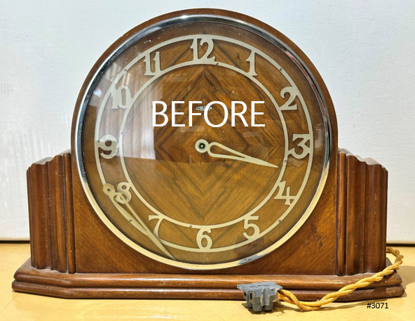 Vintage Art Deco METAMEC Electric Mantel Clock | Adelaide Clocks