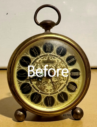 Vintage Europa German Alarm Bedside Desk Clock | Adelaide Clocks