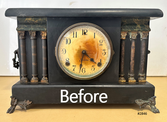 Antique Sessions Hammer on Coil Strike Mantel Clock | Adelaide Clocks