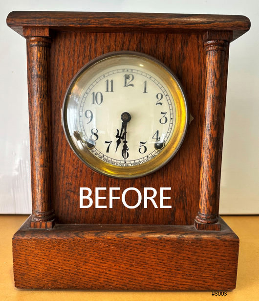 Vintage Oak Sessions Hammer Strike Mantel Clock | Adelaide Clocks