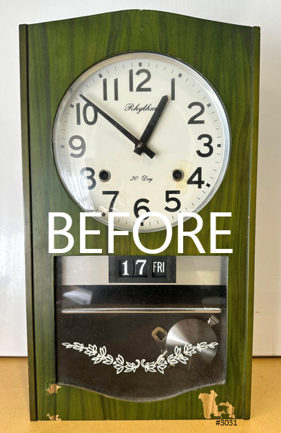 Vintage Rhythm 30 Day Time & Calendar Japan Wall Clock | Adelaide Clocks