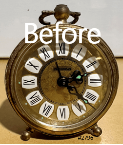 Blessing　ヴィンテージアラーム置時計 Vintage Blessing Alarm Clock West Germany Brass Twin Bell Wind-Up