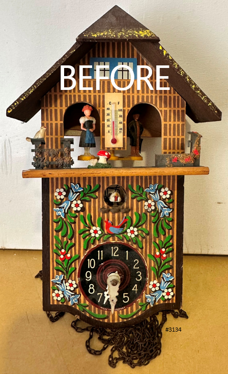 Vintage Toggili Cuckoo Wall Clock with Weather Station House | Adelaide Clocks