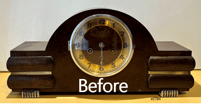 Vintage Art Deco FHS German Hammer on Coil Strike Mantel Clock | Adelaide Clocks