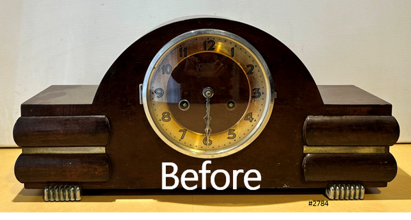 Vintage Art Deco FHS German Hammer on Coil Strike Mantel Clock | Adelaide Clocks