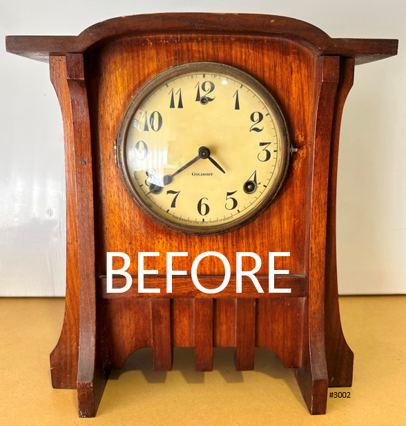 Antique GILBERT U.S.A Hammer on Coil Strike Mantel Clock | Adelaide Clocks