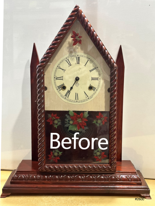 Antique Steeple Waterbury Hammer on Coil Chime Mantel Clock | Adelaide Clocks