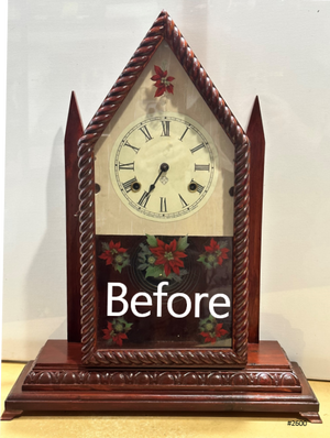 Antique Steeple Waterbury Hammer on Coil Chime Mantel Clock | Adelaide Clocks