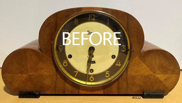 Vintage Art Deco URGOS Quartz Retro Mantel Clock | Adelaide Clocks