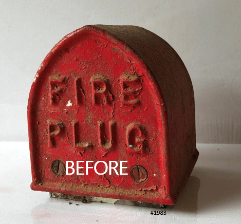 Original Vintage Cast Iron Fire Hydrant Plug Post Top Marker  | Adelaide Clocks