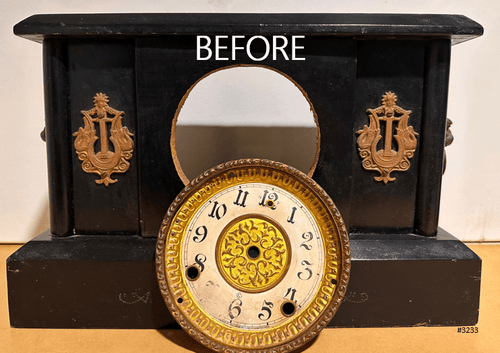 Antique GILBERT Quartz Battery Mantel Clock | Adelaide Clocks