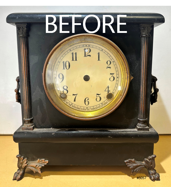 Antique Sessions Battery Mantel Clock | Adelaide Clocks