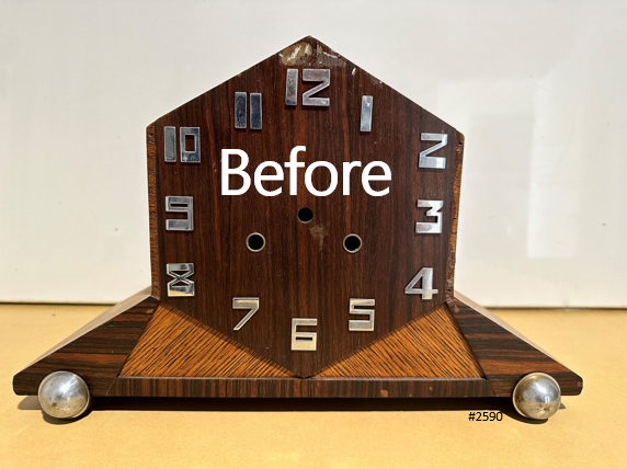 Vintage Junghans Art Deco Octagon Battery Mantel Clock | Adelaide Clock