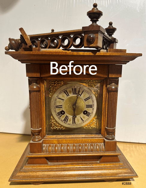 Antique Junghans Hammer on Coil Strike Pendulum Mantel Clock | Adelaide Clocks