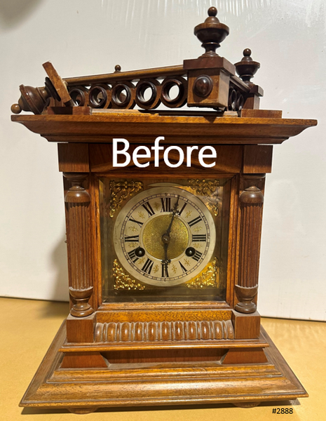 Antique Junghans Hammer on Coil Strike Pendulum Mantel Clock | Adelaide Clocks