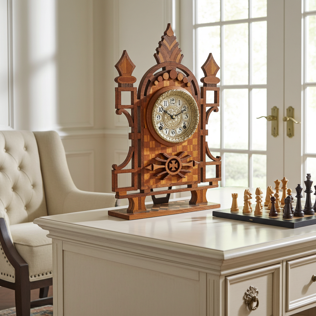Antique Ingraham Bell & Pendulum on Coil Strike Mantel Clock | Adelaide Clocks