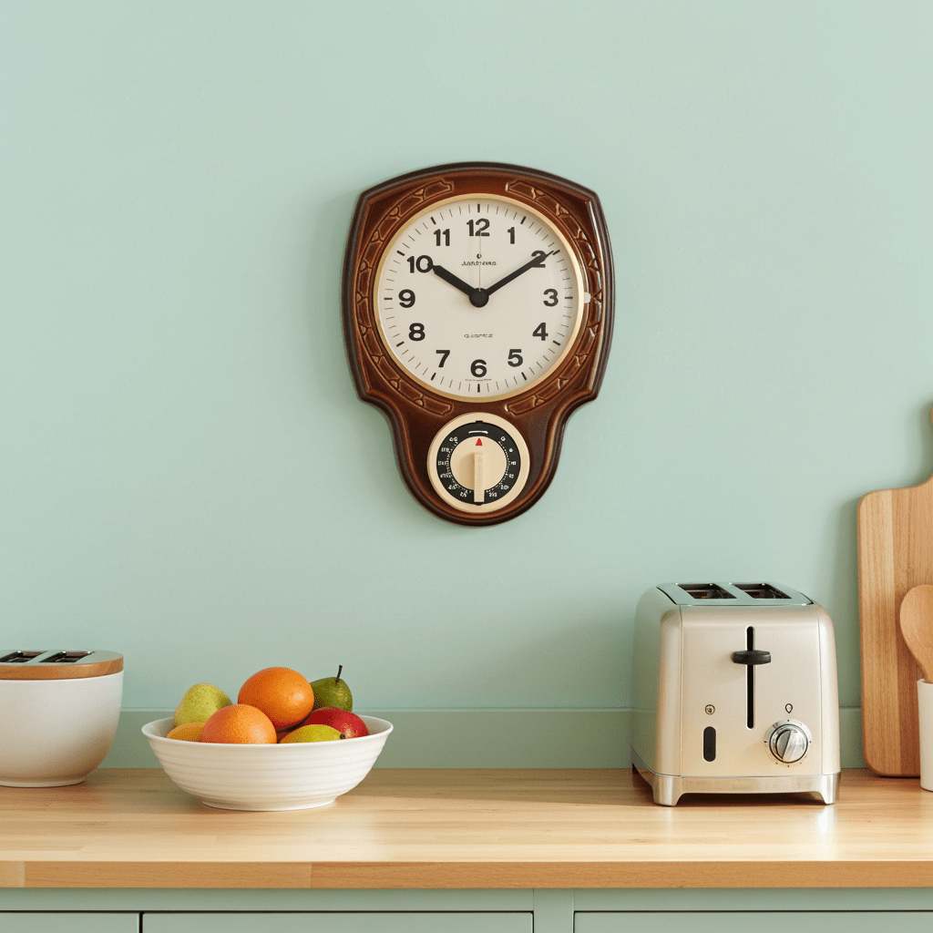 Vintage Junghans Kitchen Timer Quartz Ceramic Wall Clock | Adelaide Clocks