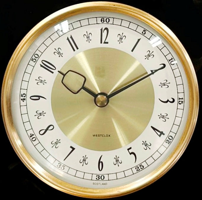 Vintage Black Marble Westclox Scotland Mantel Clock | Adelaide Clocks