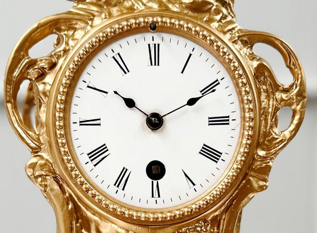 Antique Figural French Spelter Mantel Clock | Adelaide Clocks