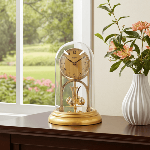 Vintage Junghans Carousel Pendulum Quartz Mantel Clock | Adelaide Clocks