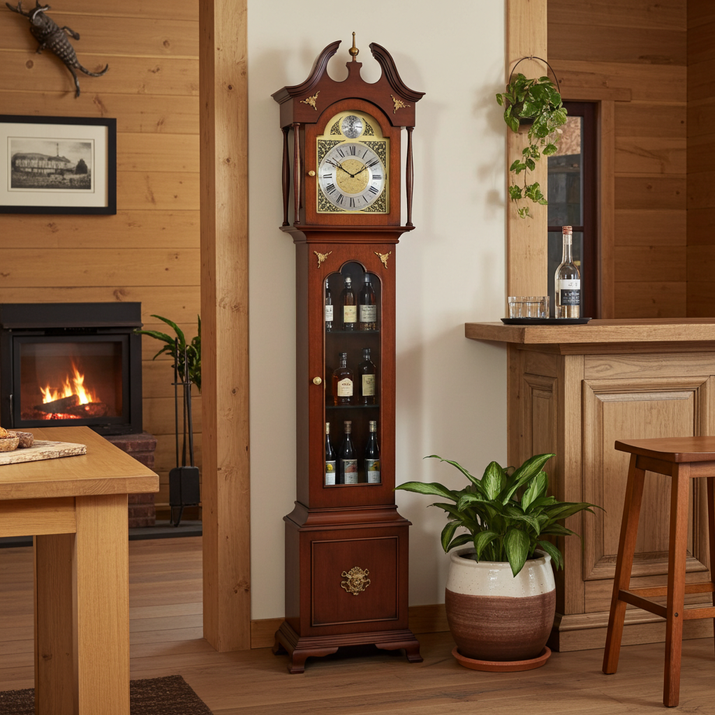 Vintage Tempus Fugit Battery Grandfather Clock | Adelaide Clocks