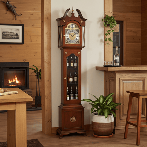 Vintage Tempus Fugit Battery Grandfather Clock | Adelaide Clocks